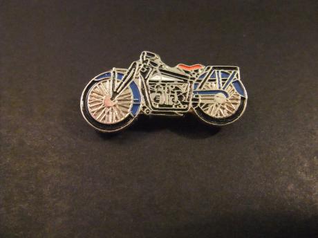 ABC ( All British (engine) Company ) Gnome-Rhône,  Franse motorfiets, blauw motor naar links